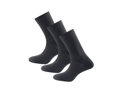 Devold DAILY MERINO LIGHT ponožky, 3 pack, čierna