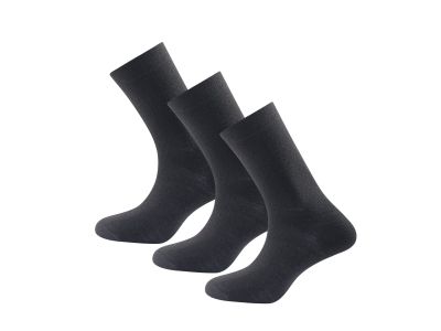 Devold DAILY MERINO MEDIUM ponožky, 3 pack, čierna