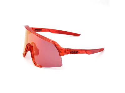 100% S3 glasses, gloss translucent red/hyper red mirror lens, limited edition Peter SAgan