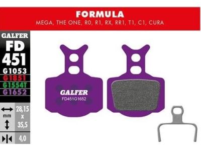 Galfer FD451 G1652 E-Bike brake pads, metallic