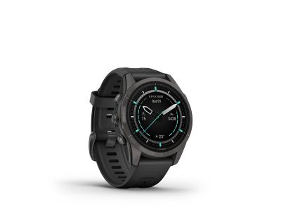 Garmin epix Pro (g2) Sapphire GPS-Uhr, 42 mm, Carbongrau/DLC-Titan/Schwarz