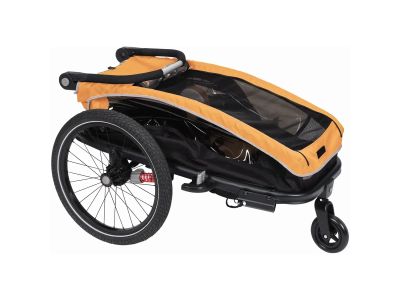 XLC MONOs BS-C09 Jednomiejscowy wózek dziecięcy 20&quot;, nagietek/antracyt