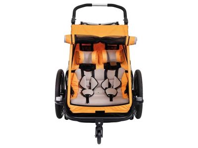 XLC DUOs BS-C10 dvojmiestny detský vozík, marigold/anthrazit