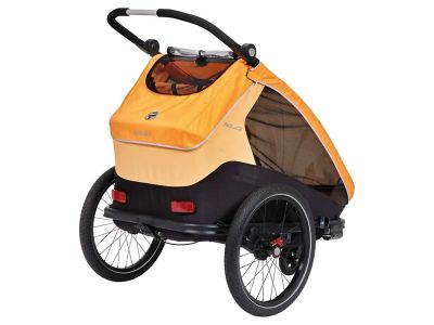XLC DUOs BS-C10 dvoumístný dětský vozík, marigold/anthrazit