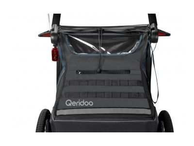 Qeridoo KidGoo2 Fahrradanhänger für Kinder, dunkelblau