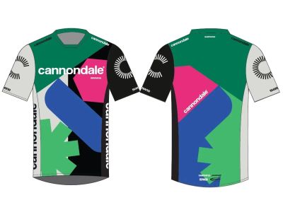 Cannondale CFR Replica jersey, black/white/green