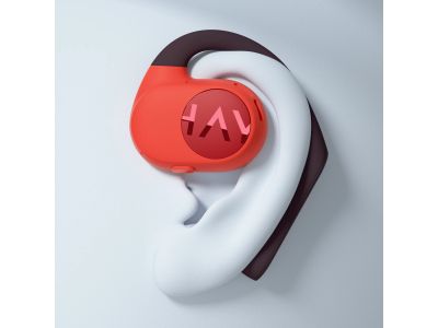 Haylou OW01 headphones, orange