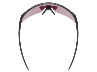 uvex Pace Stage CV glasses, black matt/mirror silver