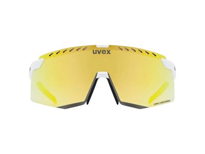 Okulary uvex Pace Stage CV, biały mat/lustrzane złoto