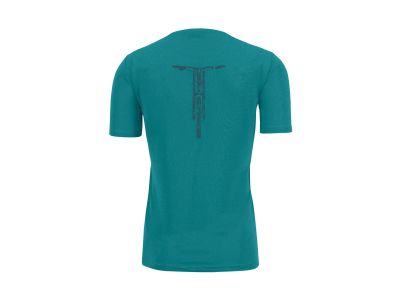 Tricou Karpos Val Federia, imprimeu albastru-verde 1