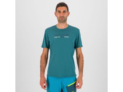 Tricou Karpos Val Federia, imprimeu albastru-verde 1