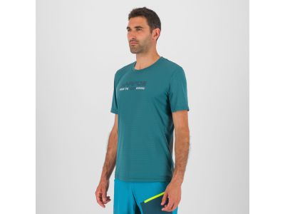 Tricou Karpos Val Federia, imprimeu albastru-verde 1