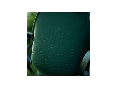 Przedni fotelik rowerowy Urban Iki BIO z adapterem, zielony mosu/czarny bincho