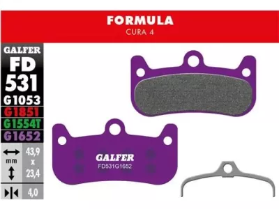 Galfer FD531 G1652 E-Bike brake pads, metallic