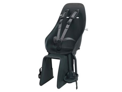 Urban Iki rear bike seat with carrier adapter, shinju white/bincho black