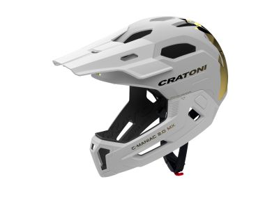 CRATONI C-Maniac 2.0 MX JR. children's helmet, white/gold matt