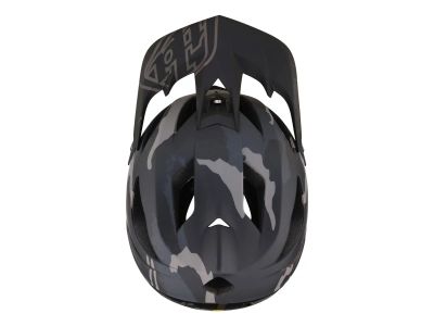 Troy Lee Designs Stage MIPS Signature Helm, Tarnschwarz
