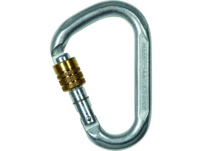Climbing Technology Snappy Steel SG carabiner, gray