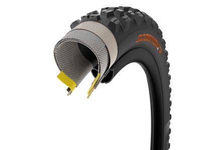 Pirelli Scorpion E-MTB M 29x2.6&quot; HardWALL, SmartGRIP Gravity, anvelopă, TLR, kevlar, portocaliu