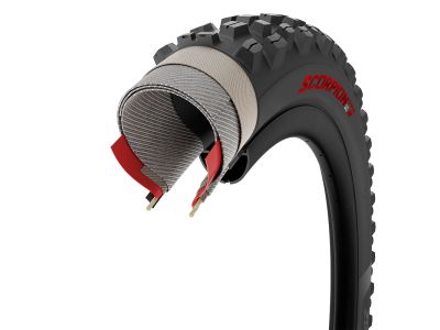Pirelli Scorpion E-MTB M 29x2.6&quot; HardWALL, SmartGRIP Gravity, tire, TLR, kevlar, red
