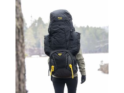 Bergans Alpinist V6 Medium backpack, 110 l, Black/Waxed Yellow