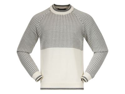 Bergans Alvdal vlnený sveter, Vanilla White/Solid Dark Grey