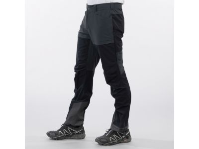Spodnie hybrydowe Bergans Bekkely, czarny / jednolity węgiel