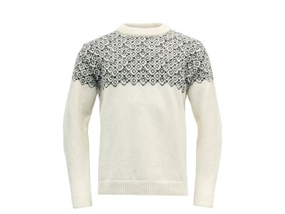 Devold BJØRNØYA WOOL sweater, Offwhite/Ink