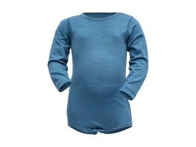 Devold Breeze children&amp;#39;s bodysuit, blue melange