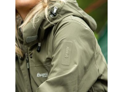 Bergans Breheimen 2L női kabát, Green Mud / Alumínium