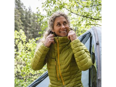 Jachetă anorak ușoară Bergans Cecilie Down, verde Trail/verde măsliniu închis