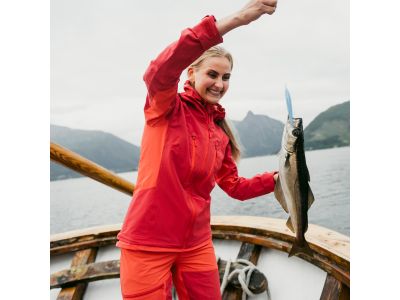 Damska kurtka Softshell Bergans of Norwegia Cecilie Mtn, czerwony liść/czerwień energetyczna