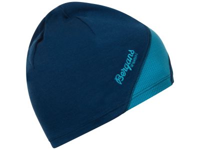 Bergans of Norway Cecilie V2 Light Wool Women&amp;#39;s Hat, Deep Sea Blue/Clear Ice Blue
