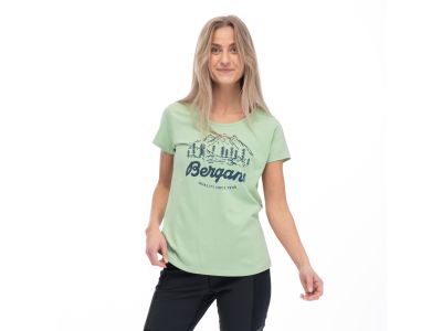 Damska koszulka T-shirt Bergans of Norwegia Classic V2 w kolorze jasnej jadeitowej zieleni
