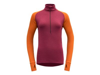Devold Expedition Merino 235 Z. Women&amp;#39;s T-Shirt, Beetroot/Flame