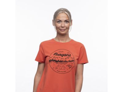 Bergans of Norway Graphic női póló, tégla/szilárd fakarbon
