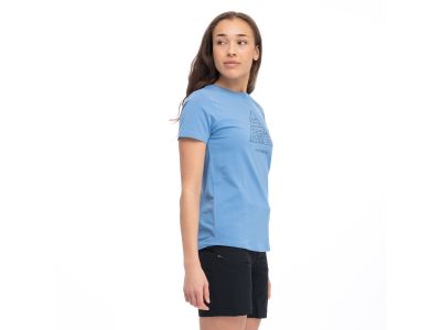 Bergans Graphic dámské tričko, pacific blue/dark shadow grey