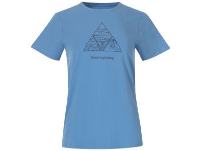 Bergans of Norway Graphic Damen-T-Shirt, Pacific Blue/Dark Shadow Grey