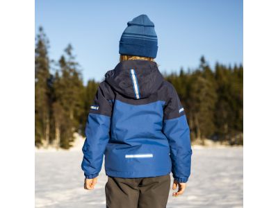 Jachetă izolată pentru copii Bergans of Norway Lilletind, albastru riviera închis/albastru marin