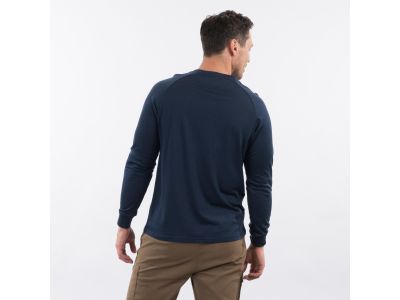 Bergans Lysebu Wool Henley póló, sötétkék