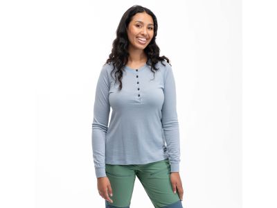 Bergans Lysebu Wool W Henley Damen T-Shirt, Husky Blue