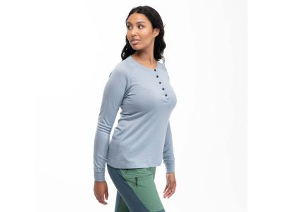 Bergans Lysebu Wool W Henley Damen T-Shirt, Husky Blue