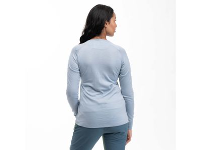 Bergans Lysebu Wool W Henley Damen T-Shirt, Husky Blue