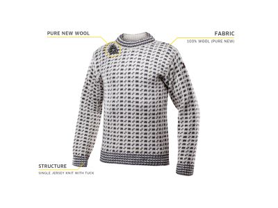 Devold ORIGINAL ISLENDER sweater, Offwhite/Anth.