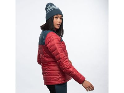 Bergans Røros Box Down Light női kabát, piros/Orion kék