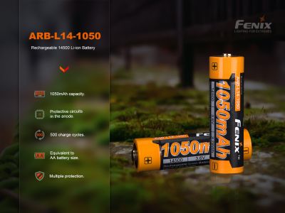 Fenix ​​14500 rechargeable battery, 1050 mAh