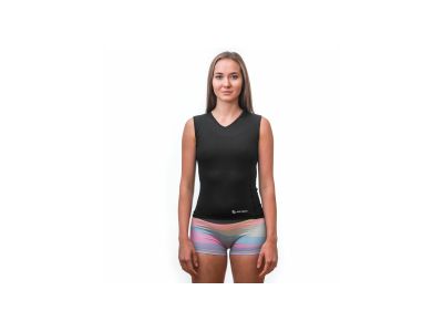 T-shirt damski Sensor COOLMAX AIR w kolorze czarnym