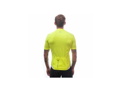 Koszulka rowerowa Sensor COOLMAX ENTRY, neonowo-żółta