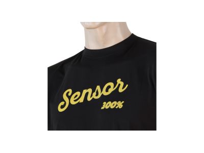 Koszulka Sensor COOLMAX FRESH PT LOGO, czarna