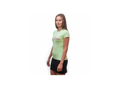 Tricou de damă Sensor COOLMAX FRESH PT MOUNTAINS, verde